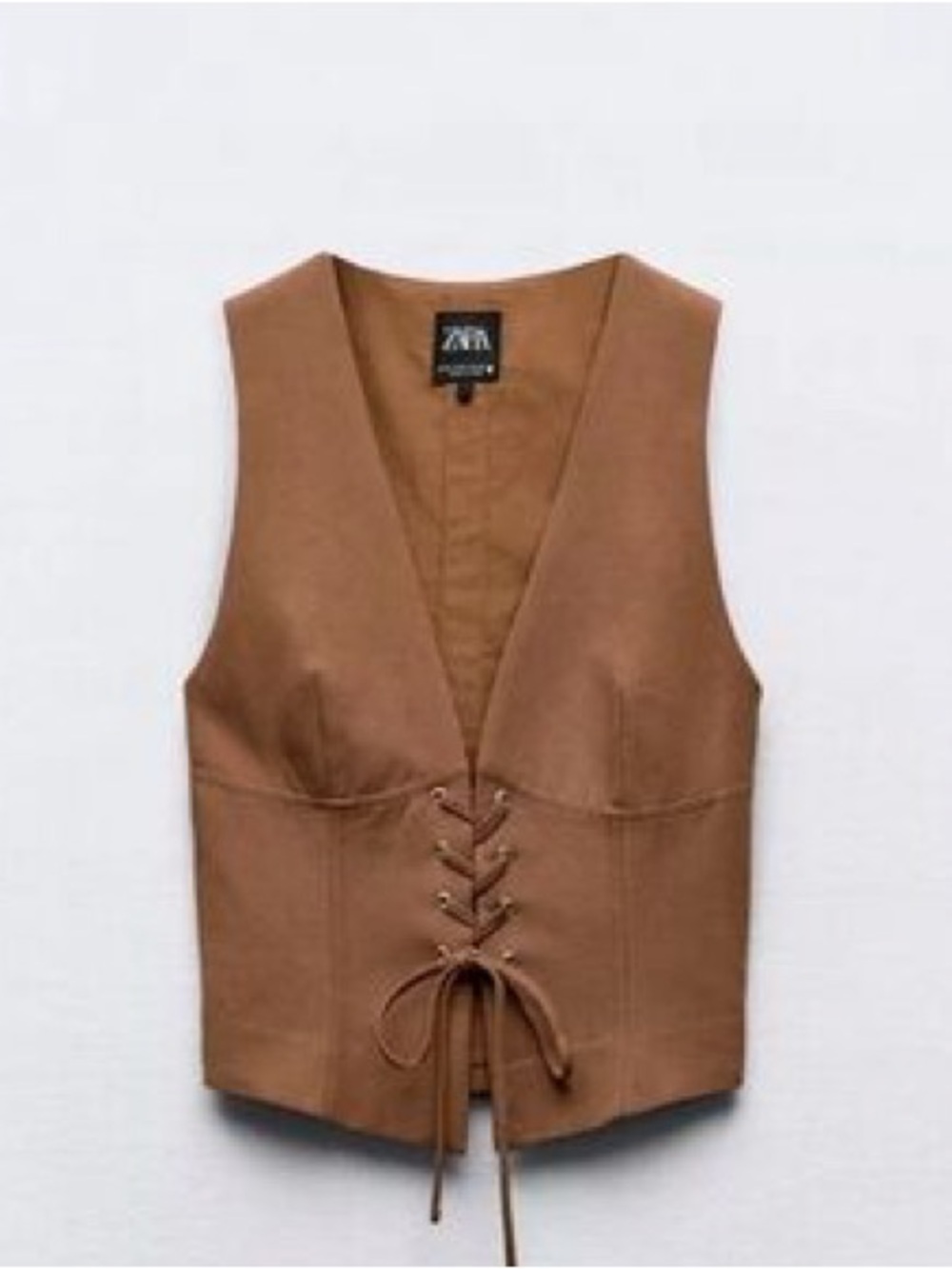 Zara tie front vest top